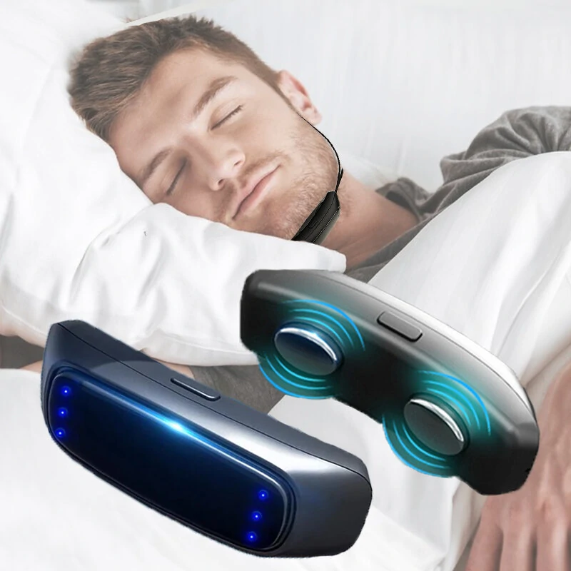 Portable Electric Smart Anti Snoring Device EMS Pulse Stop Snore Snoring Stop Sleep Apnea Aid (image for) Portable Electric Smart Anti Snoring Device EMS Pulse Stop Snore Snoring Stop Sleep Apnea Aid